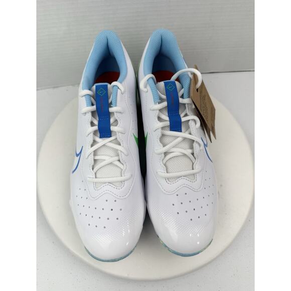 Nike Alpha Huarache 4 Keystone Baseball Cleats Blue White DJ6524-102 Mens 10.5 - Picture 4 of 11